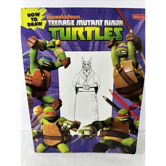 How to Draw Teenage Mutant Ninja Turtles Book Paperback Nickelodeon Viacom TMNT - Picture 6 of 8